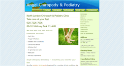 Desktop Screenshot of angelchiropody.com